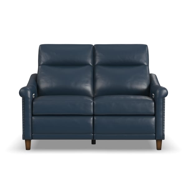 Elizabeth - Power Reclining Loveseat With Power Headrest - Sea