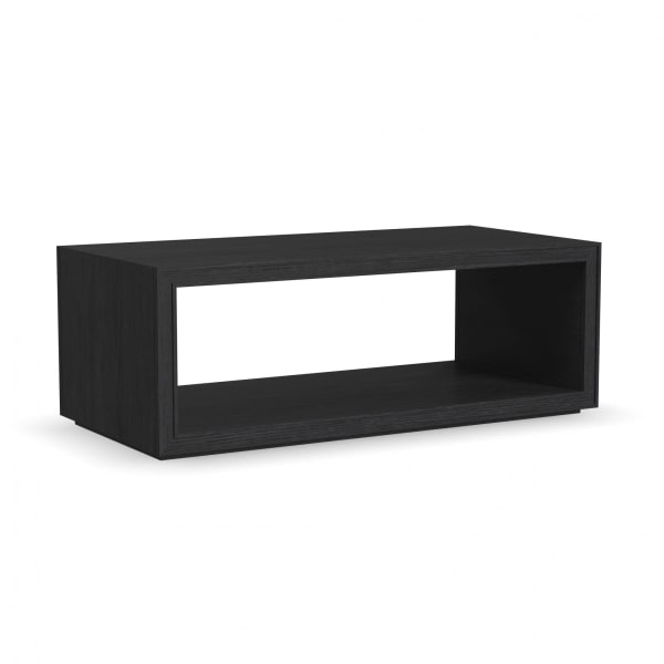 Waterfall - Rectangular Coffee Table With Casters - Black