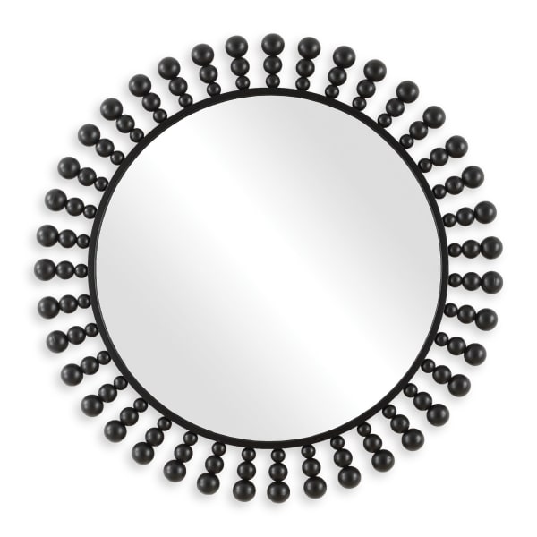 Aziel - Round Mirror - Black