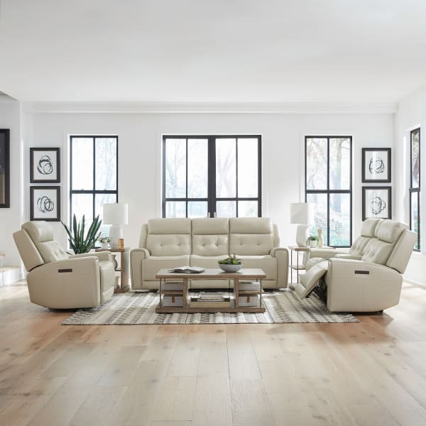 Carrington - Sofa With Loveseat & Recliner - White