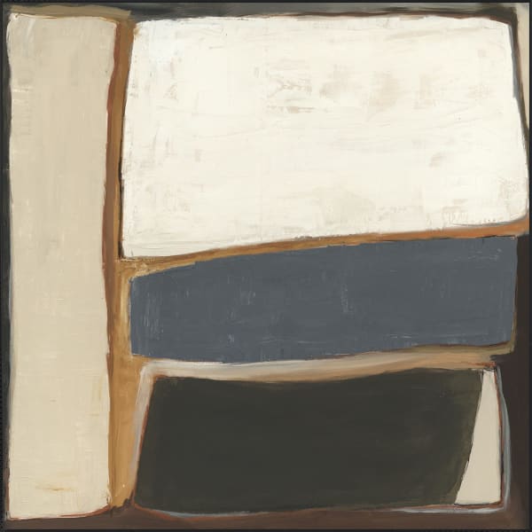 Roq I - 60" x 60" Painting Art By Buddy Whitlock - Beige / Dark Gray