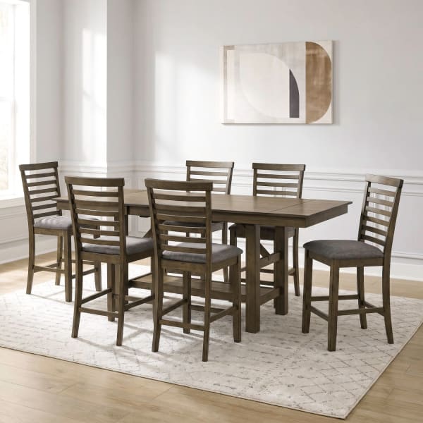Brook Bay - 7 Piece Gathering Table Set - Sandstone
