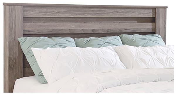Zelen - Warm Gray - Queen Panel Headboard