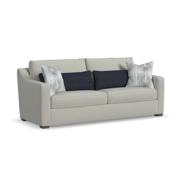 Milo - Two-Cushion Sofa - Pearl Silver