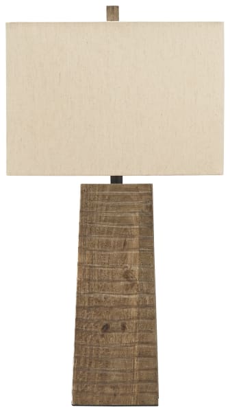 Deonte - Brown - Wood Table Lamp (1/CN)