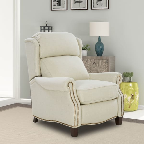Meade - Push Thru The Arm Recliner - Cream