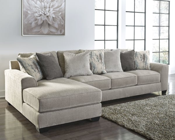 Ardsley - Pewter - Left Arm Facing Chaise 2 Pc Sectional
