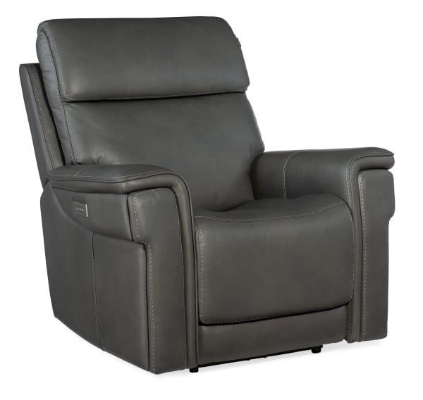MS - Lyra Zero Gravity Power Recliner With Power Headrest - Dark Gray
