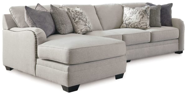 Dellara - Chalk - 3-Piece Sectional With Laf Corner Chaise