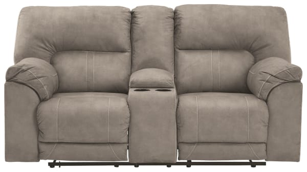 Cavalcade - Slate - DBL REC PWR Loveseat w/Console