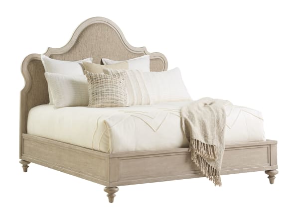 Malibu - Zuma Upholstered Panel Bed 6/6 King - Beige
