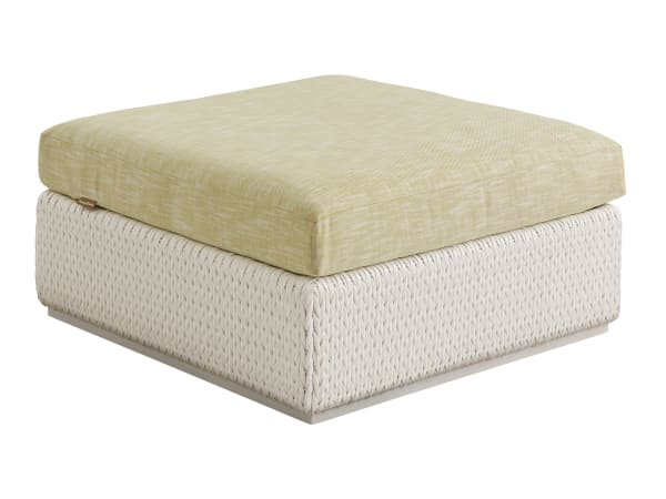 Ocean Breeze Promenade - Ottoman - White / Beige