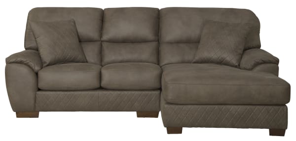 Royce - 2 Piece Sofa Chaise (LSF Loveseat / RSF Chaise) - Brown