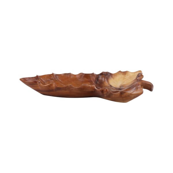Tyler - Leaf Platter - Light Brown
