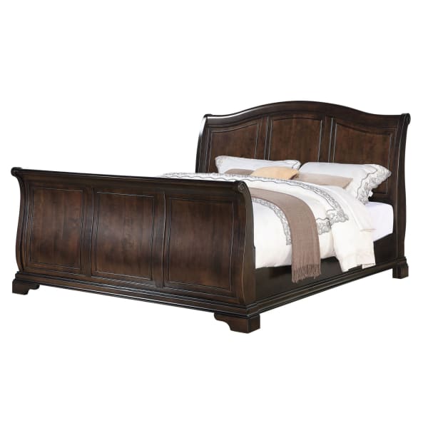 Cameron - Cherry Queen Sleigh Bed