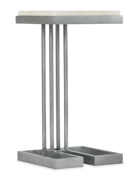 Melange - Marin Drink Table - Pearl Silver