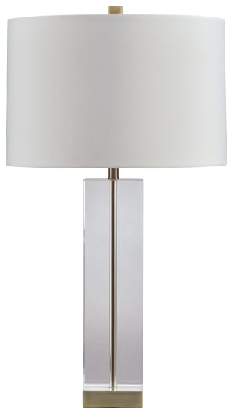 Teelsen - Clear/gold Finish - Crystal Table Lamp (1/cn)