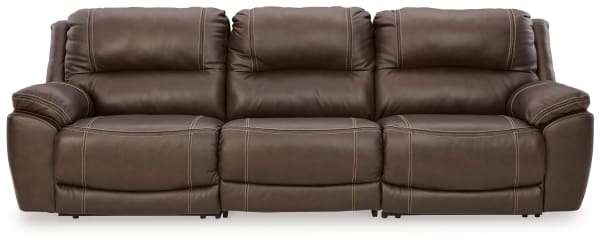 Dunleith - Chocolate - 3-Piece Power Reclining Sofa