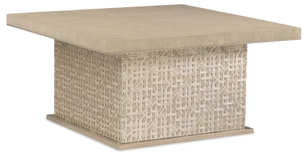 Geometry - Square Cocktail Table - Polished Limestone