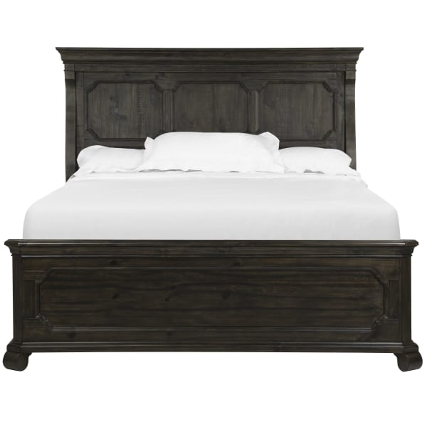Bellamy - Complete Queen Panel Bed - Peppercorn
