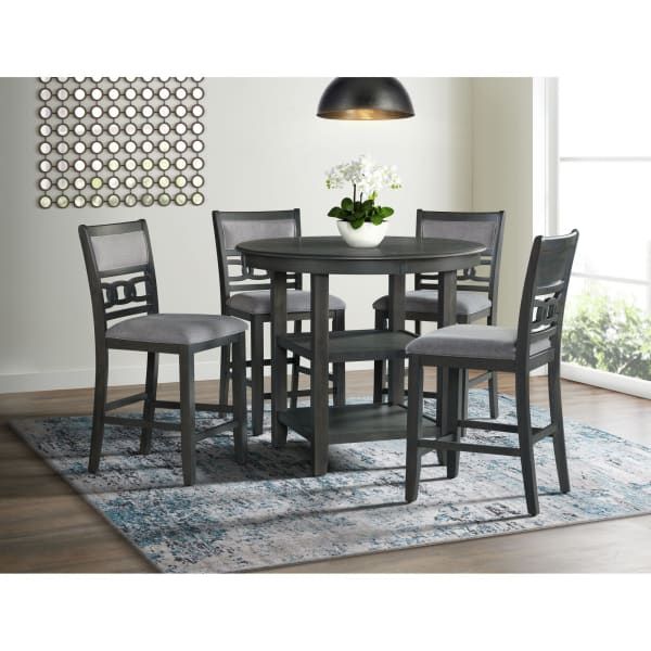 Amherst - Gray 5 Piece Set-Side Chairs - Gray Finish