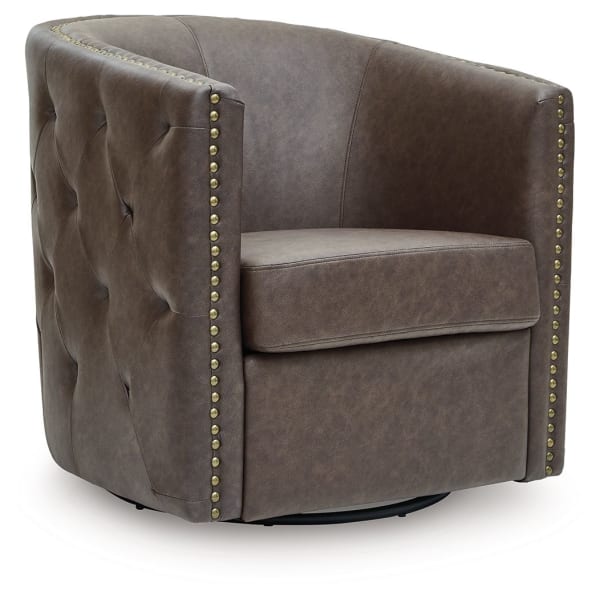 Brentlow - Granite - Swivel Accent Chair