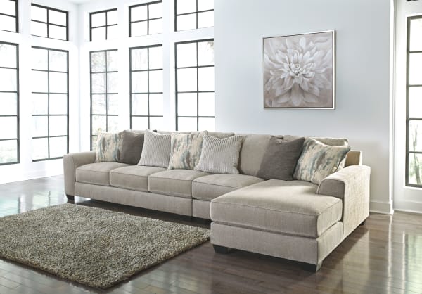 Ardsley - Pewter - Left Arm Facing Sofa, Armless Chair, Right Arm Facing Corner Chaise Sectional