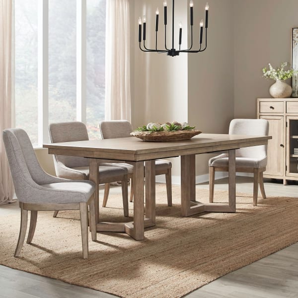 Proximity Place - Optional 5 Piece Double Pedestal Table Set - Brown