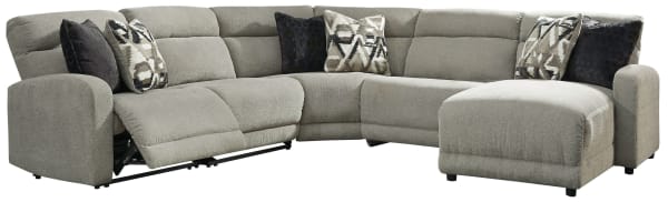 Colleyville - Stone - 5-Piece Power Reclining Sectional