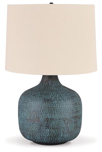 Malthace - Metal Table Lamp  - Patina