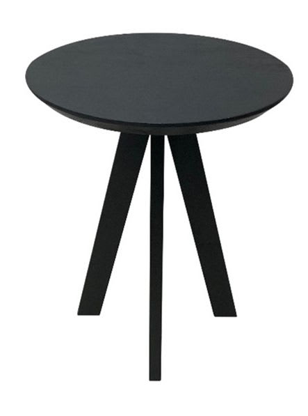 Rodrigo - Wood Round Bar Table - Black