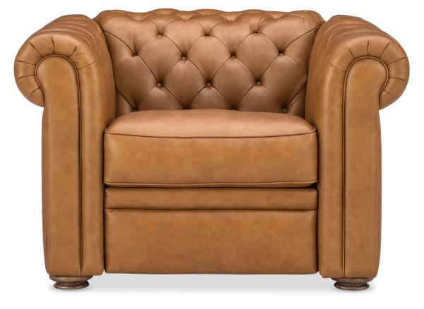 MS - Glover Power Recliner With Power Headrest - Brown