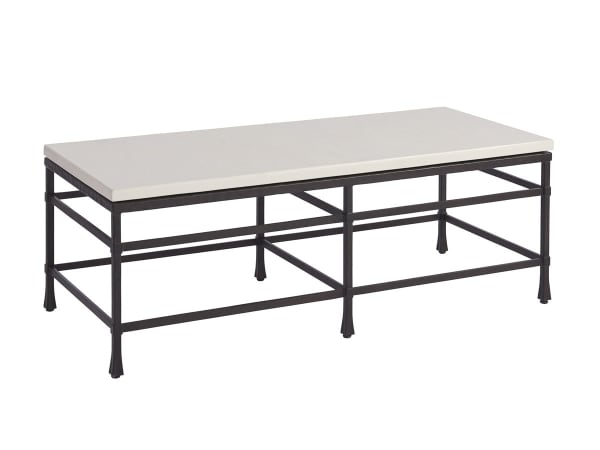 Newport - Breakwater Metal And Stone Cocktail Table - Black