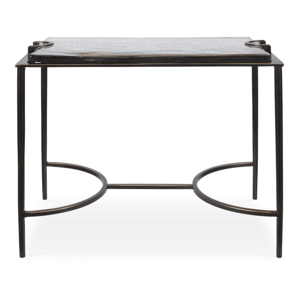 Eisen - Textured Glass Accent Table - Bronze