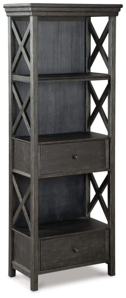 Tyler Creek - Display Cabinet - Black / Gray