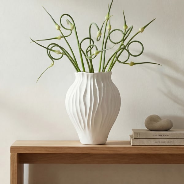 Adria - 14" Vessel - White