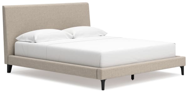 Cielden - Soft Gray - California King Upholstered Bed with Roll Slats