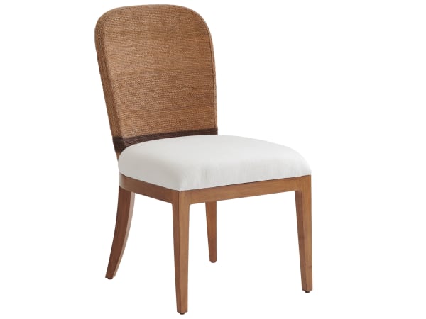 Palm Desert - Bryson Woven Side Chair - Dark Brown