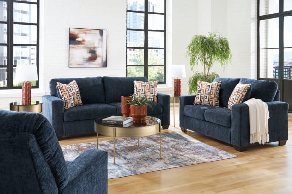 Aviemore - 3 Pc. - Sofa, Loveseat, Rocker Recliner - Ink