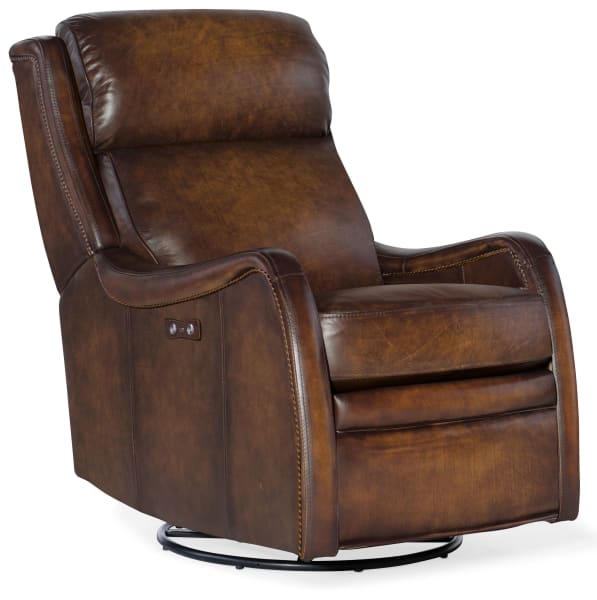 Stark - Power Swivel Glider Recliner - Dark Brown