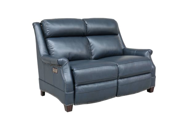 Warrendale - Loveseat With Power Recline And Power Headrests - Blue