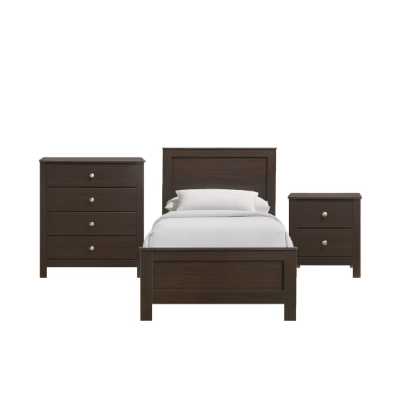 Sami - Youth Twin Panel 3 Piece Bedroom Set - Espresso