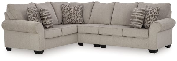 Claireah - Umber - 3-Piece Sectional With Laf Sofa With Corner Wedge