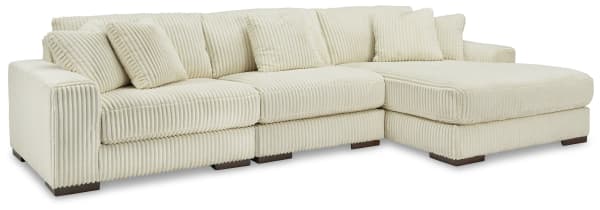 Lindyn - Ivory - 3-Piece Sectional With Raf Corner Chaise