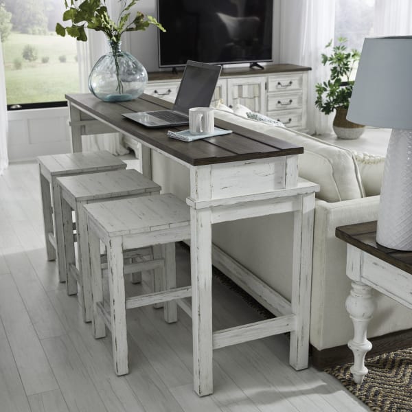 River Place - 4 Piece Living Room Set - White