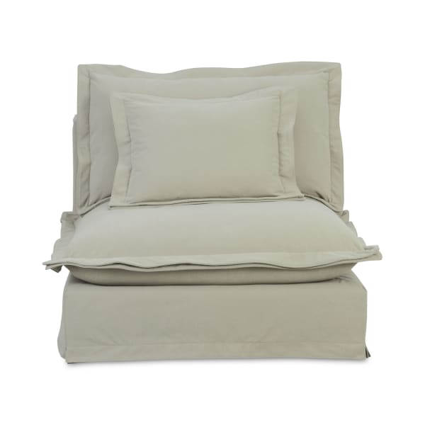Olivia - Performance Fabric Slipper Chair - Sand