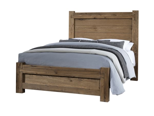 Dovetail King Dovetail Poster Bed with Poster Footboard Finish - Natural