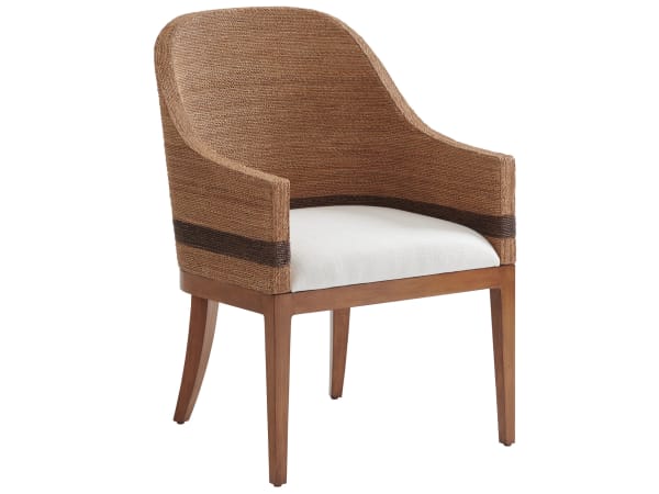 Palm Desert - Bryson Woven Arm Chair - Dark Brown