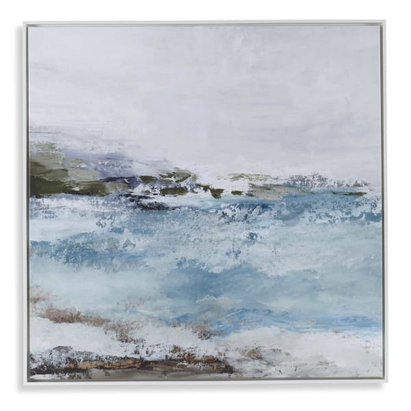 Blue Essence - Coastal Framed Canvas