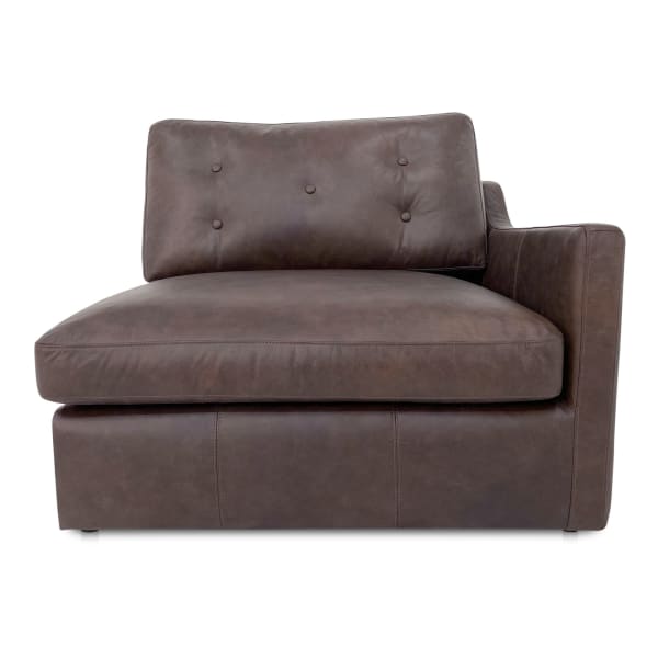 Thurlow - Leather Right Arm Facing Chair - Espresso Brown